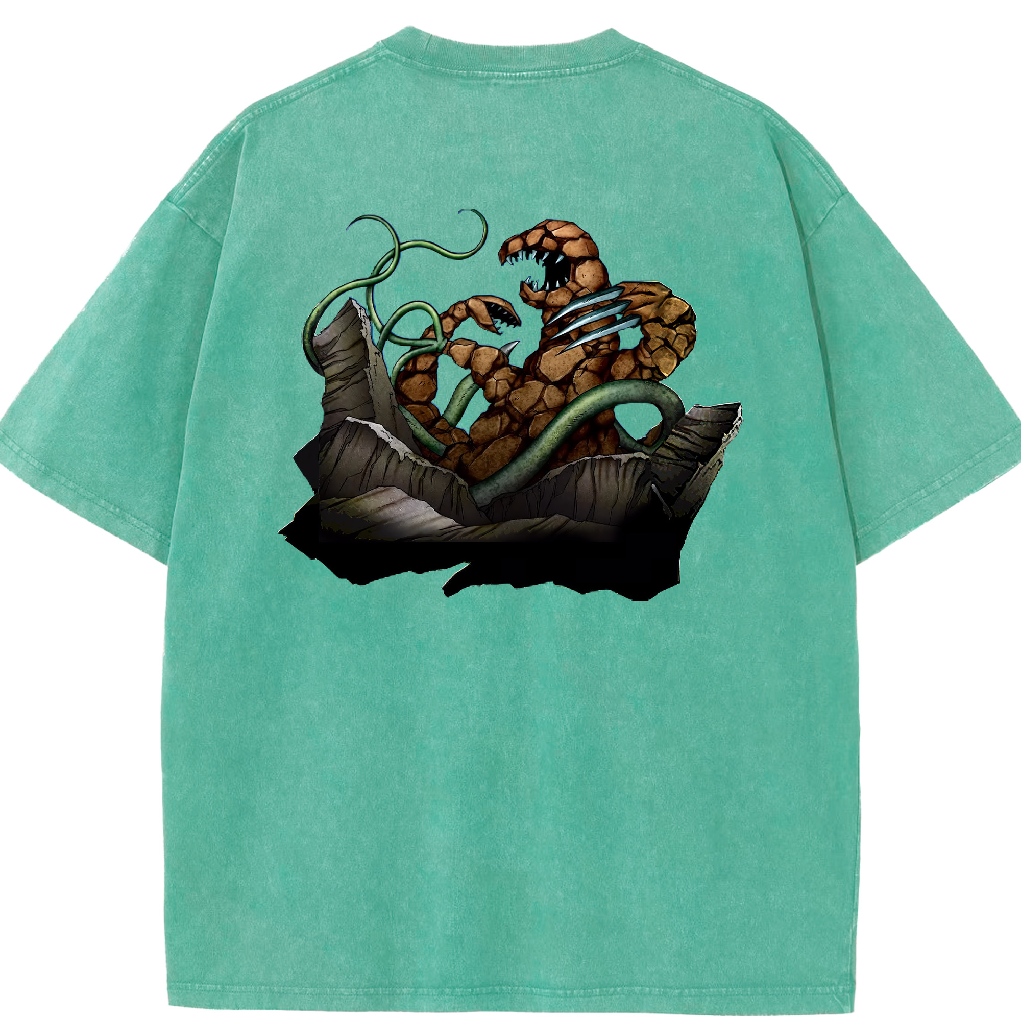 （画像用） 遊☆戯☆王 Yu-Gi-Oh! 綿100% ヴィンテージ風 半袖Tシャツ（背面プリント）